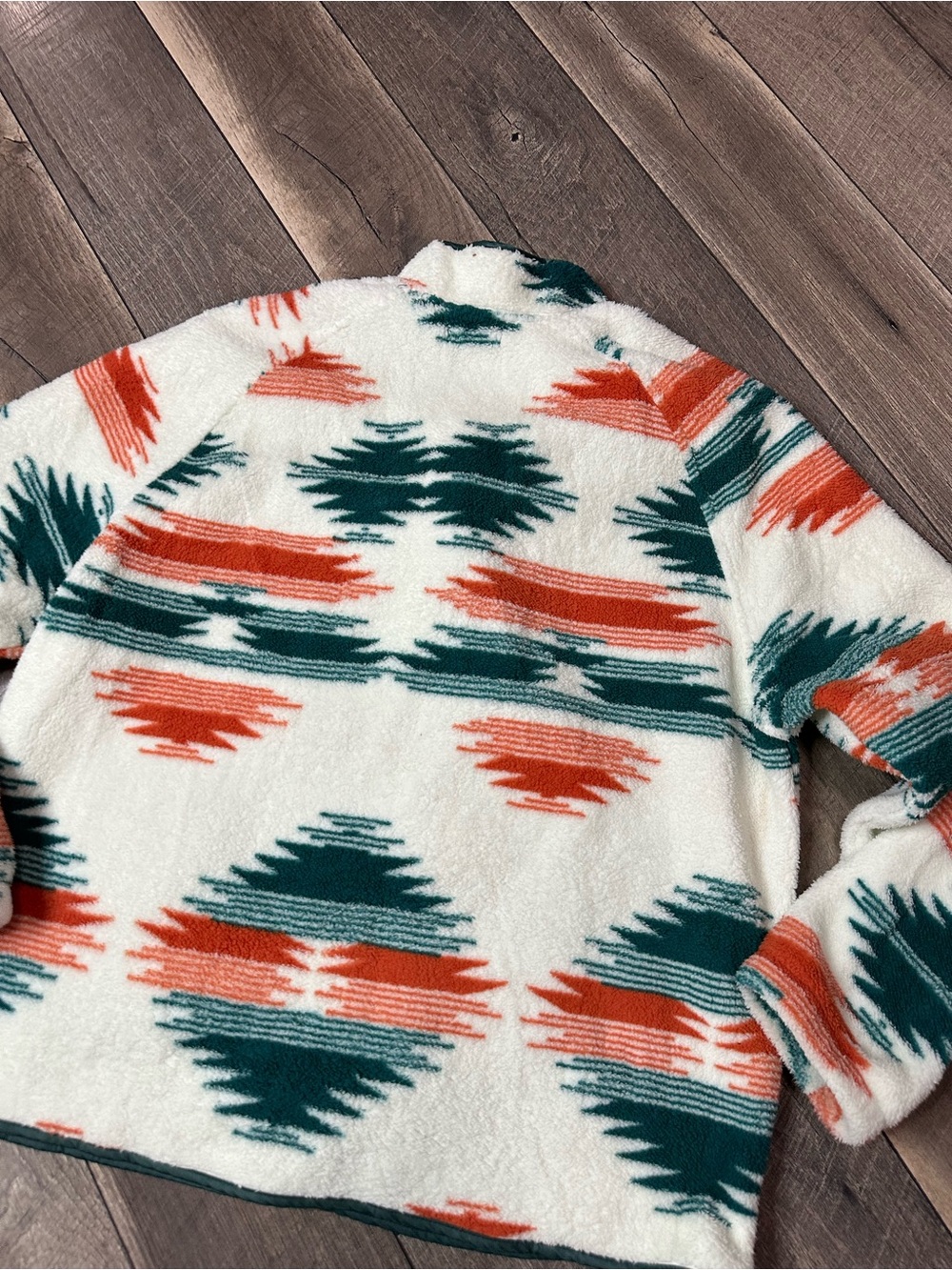 Zeagoo Aztec Sherpa Button Down Jacket - Picture 7 of 8